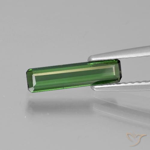 0.77ct Natürlicher Waldgrün Turmalin, Smaragdschliff, VVS-VS