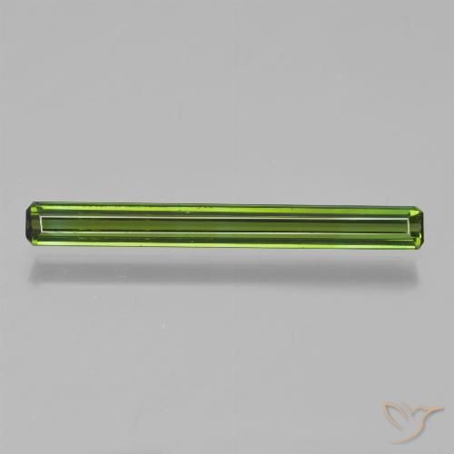 1.14ct Natürlicher Mittelgrün Turmalin, Oktagonschliff, VVS-VS, Photo A