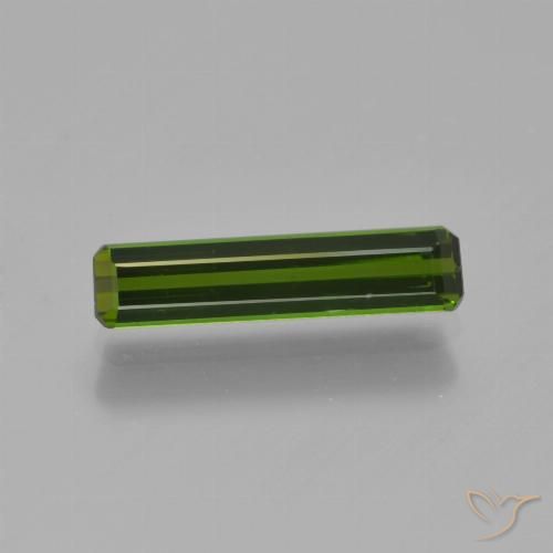 0.91ct Natürlicher Waldgrün Turmalin, Smaragdschliff, VVS