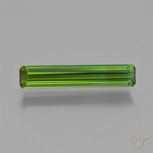 0.88ct Natürlicher Mittelgrün Turmalin, Smaragdschliff, VS