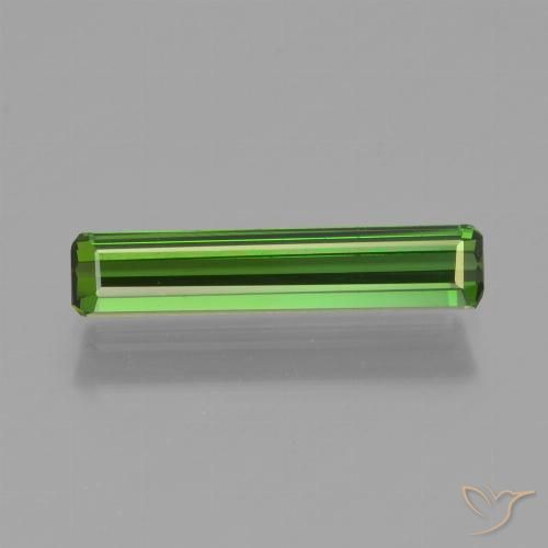 1.03ct Natürlicher Mittelgrün Turmalin, Smaragdschliff, VVS