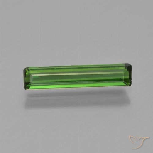 0.94ct Natürlicher tiefgrün Turmalin, Smaragdschliff, VVS-VS