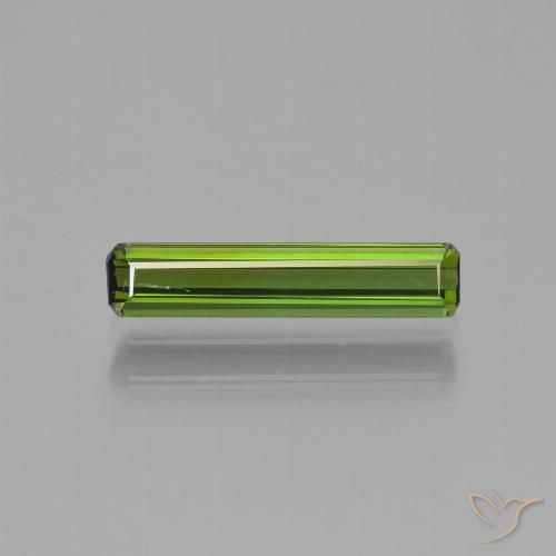 1.01ct Natürlicher Lebendiges grün Turmalin, Smaragdschliff, VVS-VS