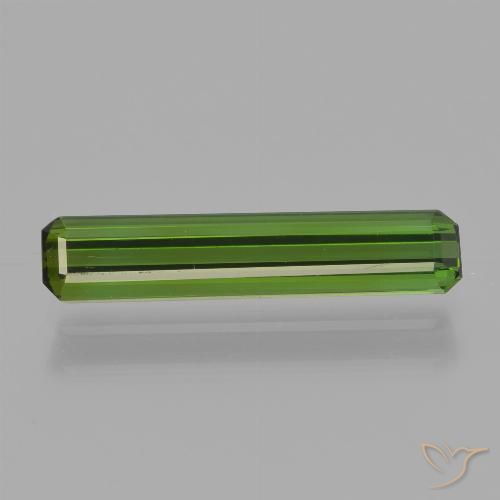 1.29ct Natürlicher Mittelgrün Turmalin, Smaragdschliff, VVS