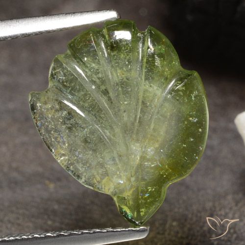 4.09ct Natürlicher Mittelgrün Turmalin, Fantasie, Lichtdurchlässig
