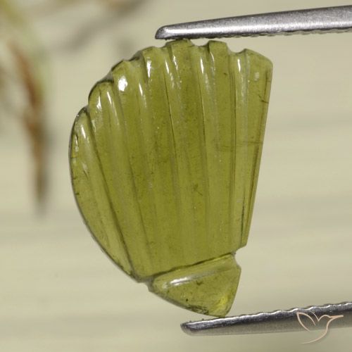 3.33ct Natürlicher Warmes Waldgrün Turmalin, Fantasie, Lichtdurchlässig
