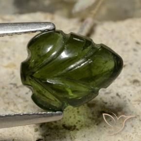 9,17 ctw natürlicher Waldgrün Turmalin, Blumen-Schliff, Lichtdurchlässig