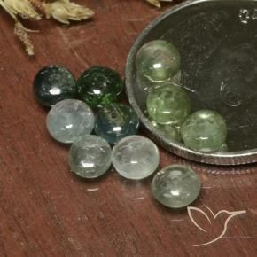 4.13 ct natürliche grau-grün Turmalin-Edelsteine, Fantasie, Lichtdurchlässig