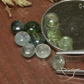 4.13 ct natürliche grau-grün Turmalin-Edelsteine, Fantasie, Lichtdurchlässig