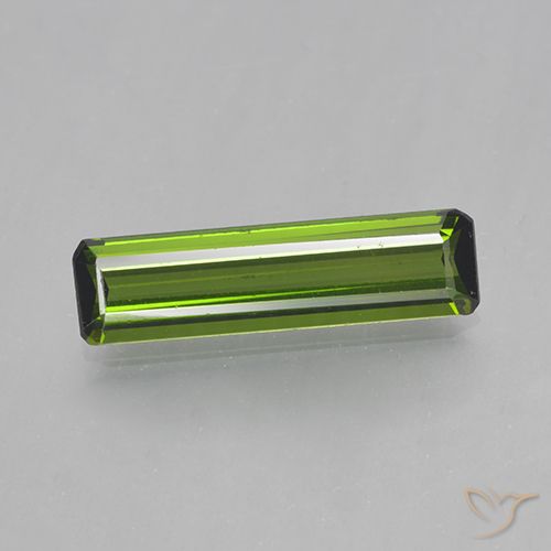 1.45ct Natürlicher Algengrün Turmalin, Smaragdschliff, VVS-VS