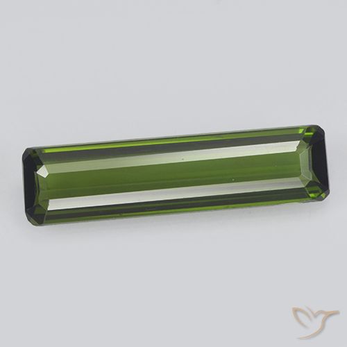 1.39ct Natürlicher Waldgrün Turmalin, Smaragdschliff, VVS