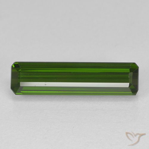 2.16ct Natürlicher Waldgrün Turmalin, Smaragdschliff, VVS
