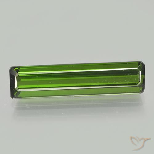 2.27ct Natürlicher Erdiges Grün Turmalin, Smaragdschliff, VVS-VS