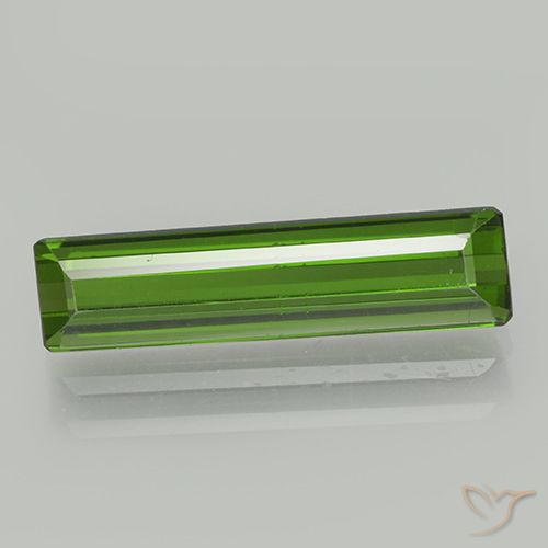 1.93ct Natürlicher dunkelgrün Turmalin, Smaragdschliff, VVS-VS