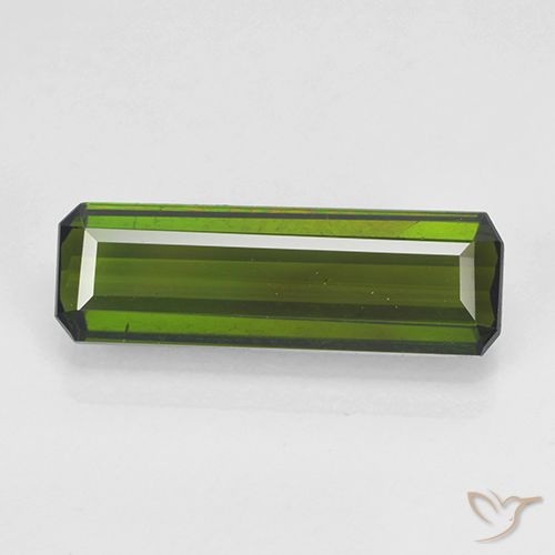 2.18ct Natürlicher Algengrün Turmalin, Smaragdschliff, VVS-VS