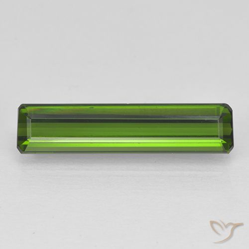 2.09ct Natürlicher Algengrün Turmalin, Oktagonschliff, VVS-VS, Photo A