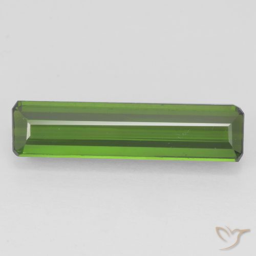 1.92ct Natürlicher dunkelgrün Turmalin, Smaragdschliff, VVS-VS
