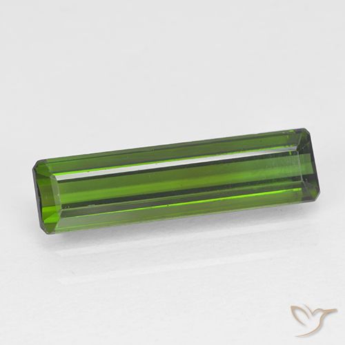 1.68ct Natürlicher dunkelgrün Turmalin, Smaragdschliff, VVS-VS