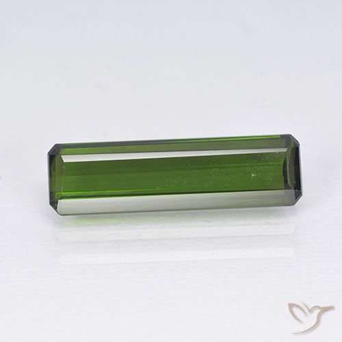 2.55ct Natürlicher Algengrün Turmalin, Smaragdschliff, VVS-VS