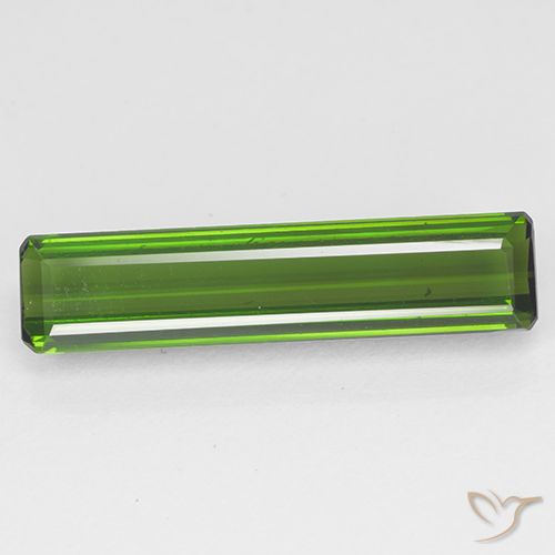 2.71ct Natürlicher dunkelgrün Turmalin, Smaragdschliff, VVS-VS