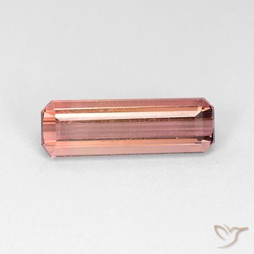 9,17 ctw natürlicher orange-rosa Turmalin, Oktagonschliff, VVS-VS