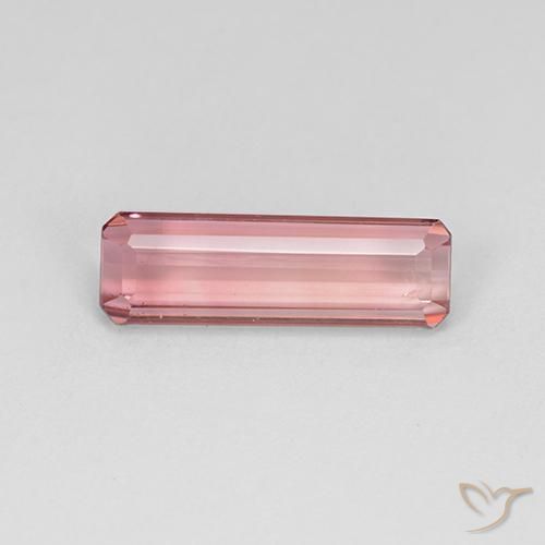 1.99ct Natürlicher Mittelrosa Turmalin, Smaragdschliff, VS