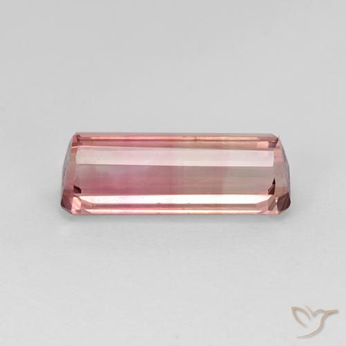 9,17 ctw natürlicher orange-rosa Turmalin, Oktagonschliff, VVS-VS