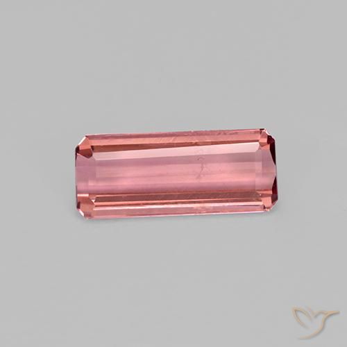 9,17 ctw natürlicher Rosenholz Rosa Turmalin, Oktagonschliff, VVS-VS