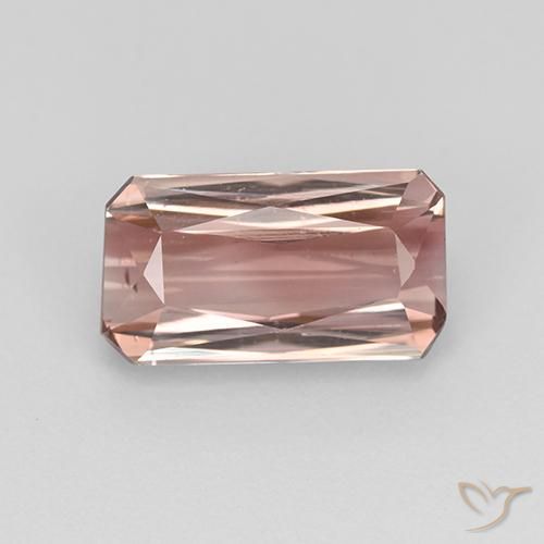 1.84ct Natürlicher orange-rosa Turmalin, Smaragdschliff, VS