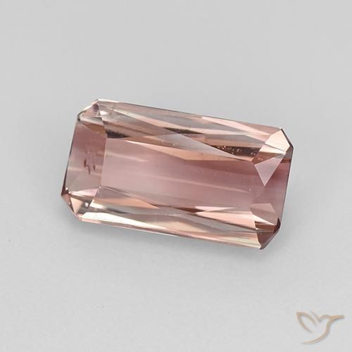 9,17 ctw natürlicher orange-rosa Turmalin, Oktagonschliff, VS