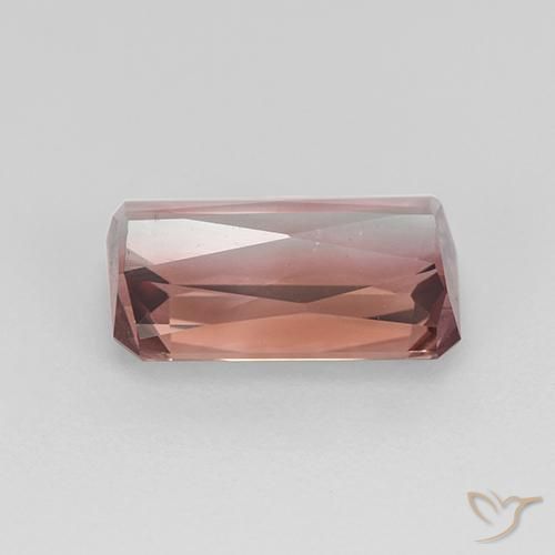 9,17 ctw natürlicher orange-rosa Turmalin, Oktagonschliff, VS