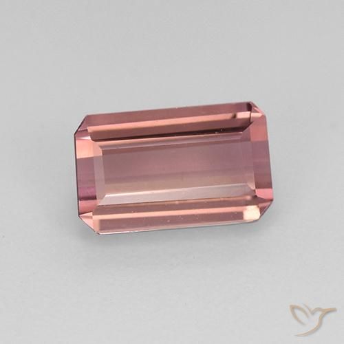 1.14ct Natürlicher Mittelrosa Turmalin, Smaragdschliff, VVS-VS