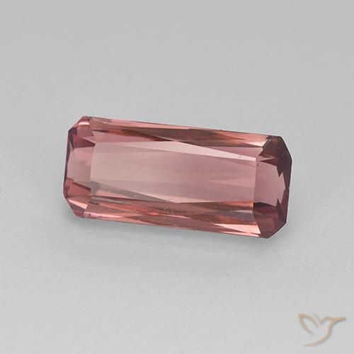 1.54ct Natürlicher Mittelrosa Turmalin, Smaragdschliff, VVS-VS