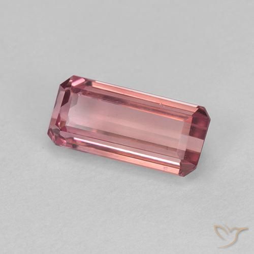 9,17 ctw natürlicher orange-rosa Turmalin, Oktagonschliff, VVS-VS