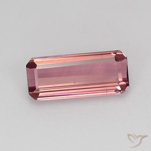 1.51ct Natürlicher hellrosa Turmalin, Smaragdschliff, VVS