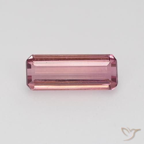 1.06ct Natürlicher Hellrosa Kaugummi Turmalin, Smaragdschliff, VVS