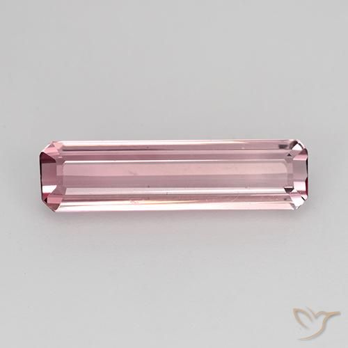 1.94ct Natürlicher Dunkelrosa Turmalin, Smaragdschliff, VVS