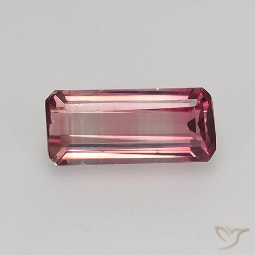 1.56ct Natürlicher tiefrosa Turmalin, Smaragdschliff, VVS
