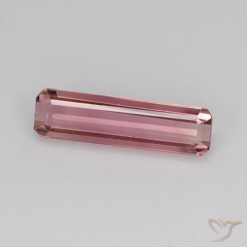 1.28ct Natürlicher tiefrosa Turmalin, Smaragdschliff, VVS