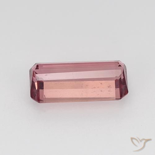 9,17 ctw natürlicher orange-rosa Turmalin, Oktagonschliff, VVS