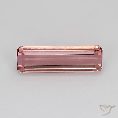 1.45ct Natürlicher orange-rosa Turmalin, Smaragdschliff, VVS
