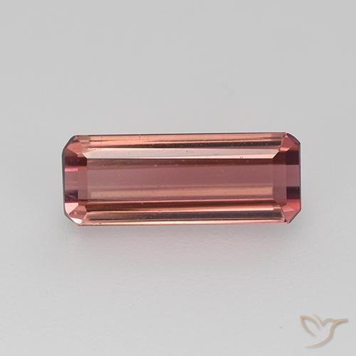 1.56ct Natürlicher rötlich-rosa Turmalin, Smaragdschliff, VVS