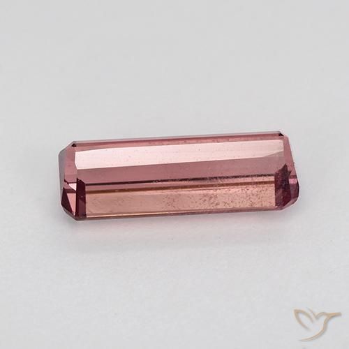 9,17 ctw natürlicher orange-rosa Turmalin, Oktagonschliff, VS