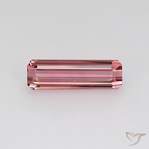 1.31ct Natürlicher Intensives Rosa Turmalin, Smaragdschliff, VVS