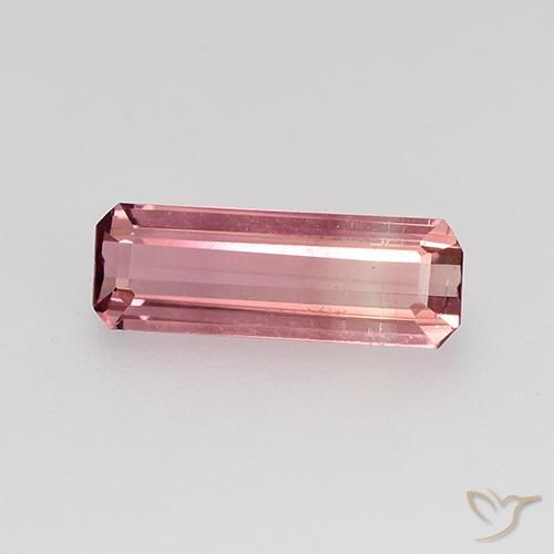 1.25ct Natürlicher Helles Hot Pink Turmalin, Smaragdschliff, VVS