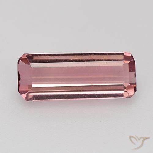 1.60ct Natürlicher Mittelrosa Turmalin, Smaragdschliff, VVS