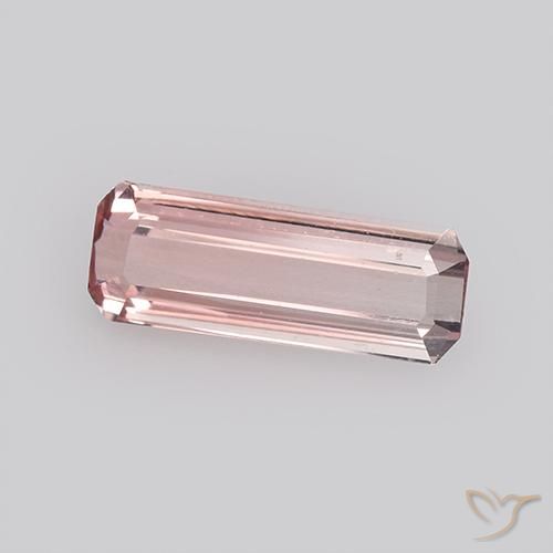 1.17ct Natürlicher Helles Kaugummirosa Turmalin, Smaragdschliff, VVS