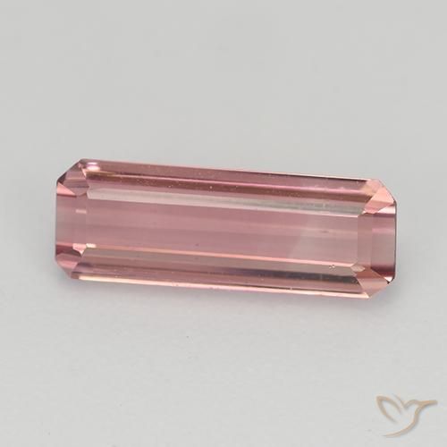 1.64ct Natürlicher Intensives Rosa Turmalin, Smaragdschliff, VS