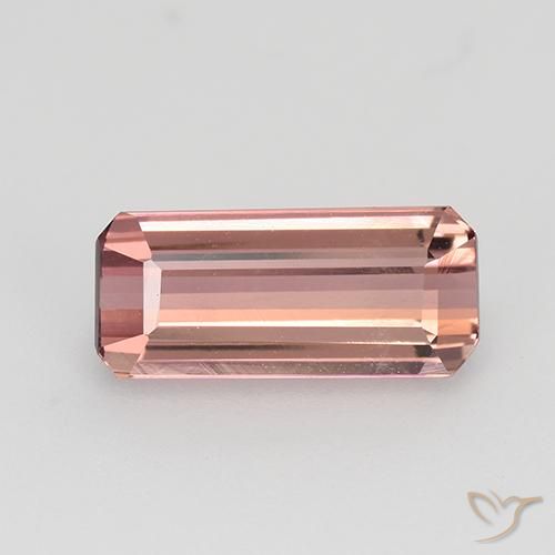1.26ct Natürlicher Mittelrosa Turmalin, Smaragdschliff, VVS