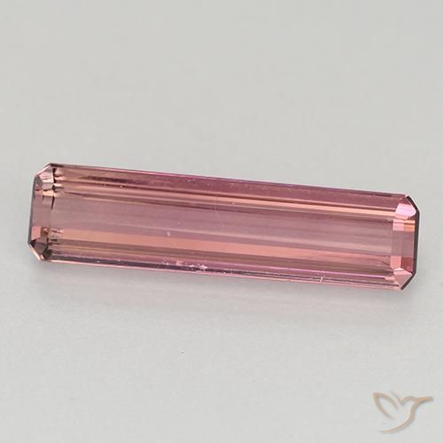 1.24ct Natürlicher Dunkelpink Turmalin, Smaragdschliff, VVS-VS